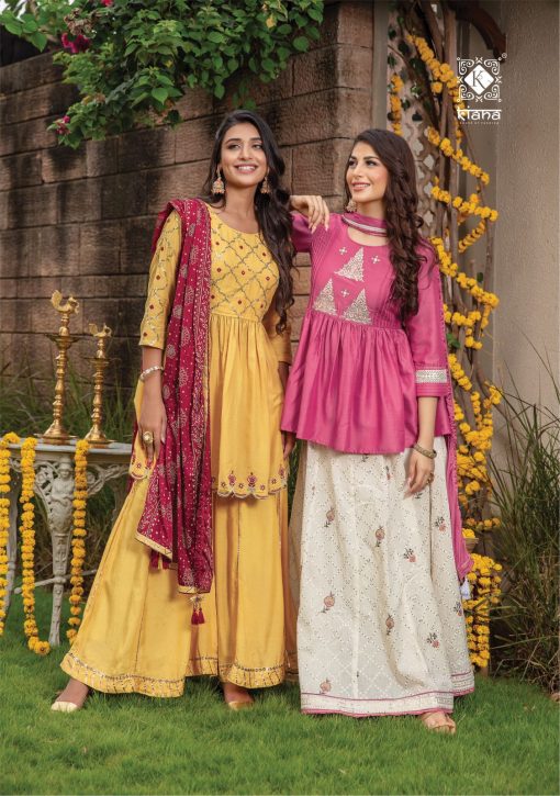 Kiana Celebration Kurti with Dupatta Bottom Wholesale Catalog 6 Pcs 2 510x725 - Kiana Celebration Kurti with Dupatta Bottom Wholesale Catalog 6 Pcs