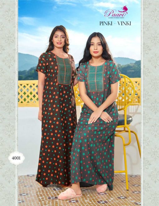 Paavi Pinki Winki Vol 6 Nighty Wholesale Catalog 16 Pcs 7 510x660 - Paavi Pinki Winki Vol 7 Nighty Wholesale Catalog 16 Pcs