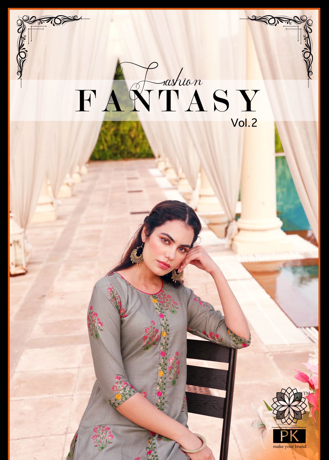 Pk Fashion Fantasy Vol 2 Kurti with Pant Wholesale Catalog 8 Pcs