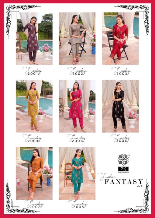 Pk Fashion Fantasy Vol 2 Kurti with Pant Wholesale Catalog 8 Pcs 16 510x715 - Pk Fashion Fantasy Vol 2 Kurti with Pant Wholesale Catalog 8 Pcs