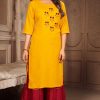 R Studio Nusrat Vol 1 by Baanvi Kurti with Sharara Wholesale Catalog 4 Pcs