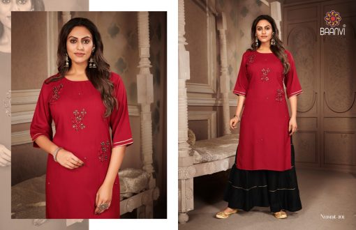 R Studio Nusrat Vol 1 by Baanvi Kurti with Sarara Wholesale Catalog 4 Pcs 3 510x330 - R Studio Nusrat Vol 1 by Baanvi Kurti with Sharara Wholesale Catalog 4 Pcs