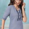 R Studio Rang Vol 1 by Baanvi Kurti with Palazzo Wholesale Catalog 8 Pcs