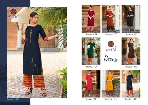 R Studio Reeva Vol 1 by Baanvi Kurti with Palazzo Wholesale Catalog 8 Pcs 6 510x360 - R Studio Reeva Vol 1 by Baanvi Kurti with Palazzo Wholesale Catalog 8 Pcs