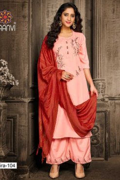 R Studio Saira by Baanvi Kurti with Dupatta Bottom Wholesale Catalog 4 Pcs