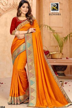 Ranjna Captain Saree Sari Wholesale Catalog 8 Pcs