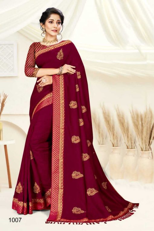 Ranjna Mark Up Saree Sari Wholesale Catalog 8 Pcs 6 1 510x765 - Ranjna Mark-Up Saree Sari Wholesale Catalog 8 Pcs