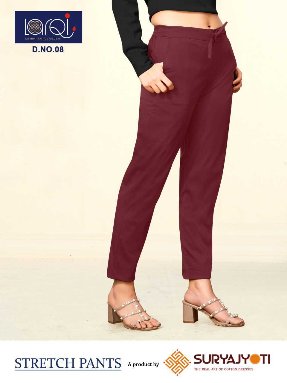 Shop Womens Wheat Cotton Stretch Pants Online  Go Colors