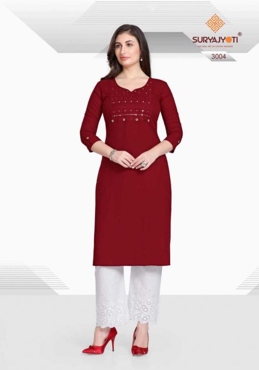 Suryajyoti Nirja Advance Vol 3 Kurti Wholesale Catalog 10 Pcs 6 1 510x729 - Suryajyoti Nirja Advance Vol 3 Kurti Wholesale Catalog 10 Pcs