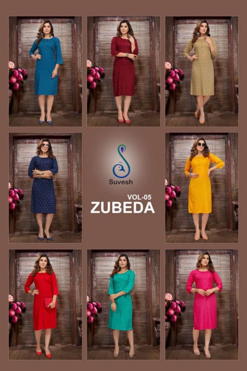 Suvesh Zubeda Vol 5 Kurti Wholesale Catalog 8 Pcs 10 510x765 - Suvesh Zubeda Vol 5 Kurti Wholesale Catalog 8 Pcs
