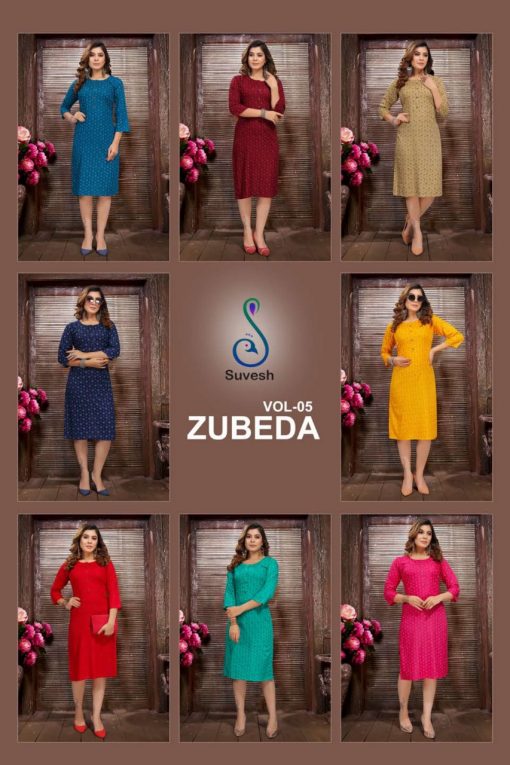 Suvesh Zubeda Vol 5 Kurti Wholesale Catalog 8 Pcs 10 510x765 - Suvesh Zubeda Vol 5 Kurti Wholesale Catalog 8 Pcs