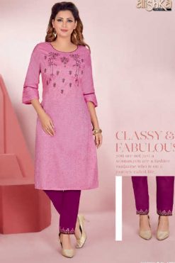 Alishka Senorita Kurti with Pant Wholesale Catalog 6 Pcs