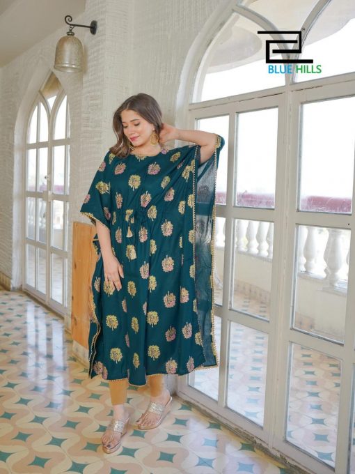 Blue Hills Pushpa Kaftan Kurti Wholesale Catalog 4 Pcs 6 510x680 - Blue Hills Pushpa Kaftan Kurti Wholesale Catalog 4 Pcs