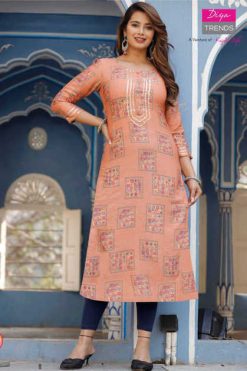 Diya Trends Gardencity Vol 12 by Kajal Style Kurti Wholesale Catalog 20 Pcs