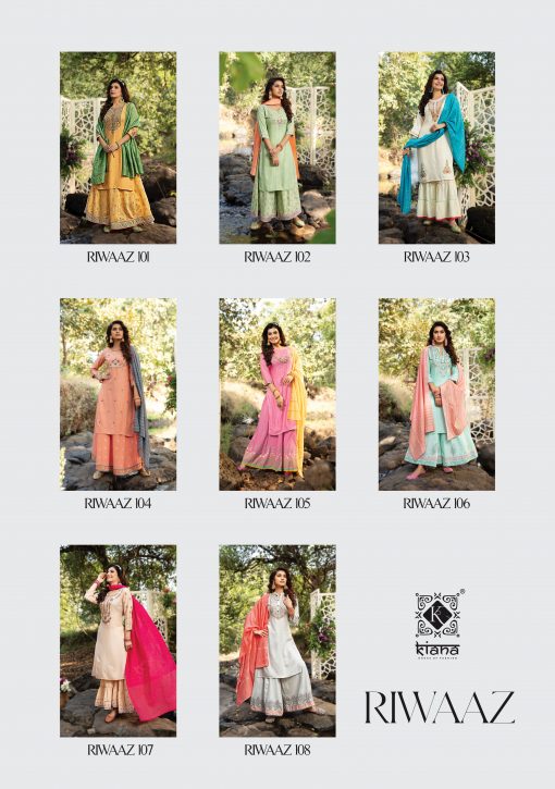 Kiana Riwaaz Kurti with Dupatta Bottom Wholesale Catalog 8 Pcs 10 510x725 - Kiana Riwaaz Kurti with Dupatta Bottom Wholesale Catalog 8 Pcs