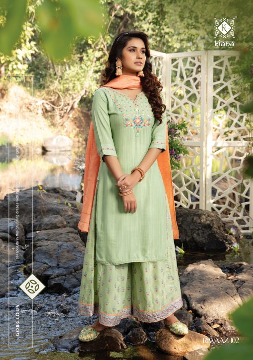 Kiana Riwaaz Kurti with Dupatta Bottom Wholesale Catalog 8 Pcs 8 510x725 - Kiana Riwaaz Kurti with Dupatta Bottom Wholesale Catalog 8 Pcs