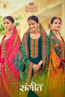 Panch Ratna Sangeet by Kessi Salwar Suit Wholesale Catalog 5 Pcs