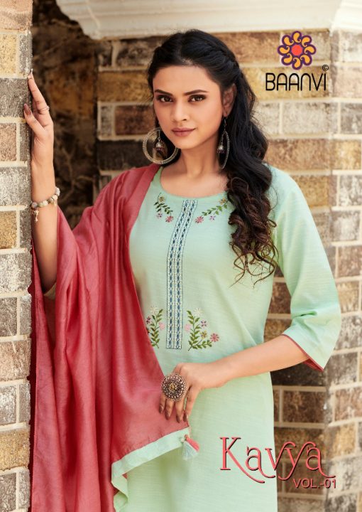 R Studio Kavya by Baanvi Kurti with Dupatta Bottom Wholesale Catalog 6 Pcs 1 510x720 - R Studio Kavya Vol 1 by Baanvi Kurti with Dupatta Bottom Wholesale Catalog 6 Pcs