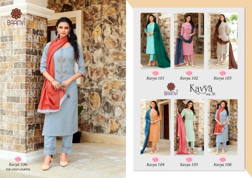 R Studio Kavya by Baanvi Kurti with Dupatta Bottom Wholesale Catalog 6 Pcs 6 510x360 - R Studio Kavya Vol 1 by Baanvi Kurti with Dupatta Bottom Wholesale Catalog 6 Pcs