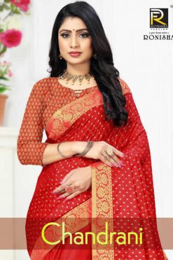 Ranjna Chandrani Saree Sari Wholesale Catalog 8 Pcs