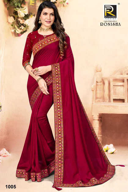 Ranjna Sravanti Saree Sari Wholesale Catalog 8 Pcs