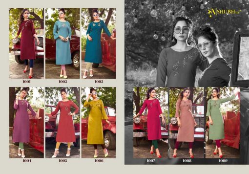 Shubh NX Poshak Vol 3 Kurti Wholesale Catalog 9 Pcs 10 510x356 - Shubh NX Poshak Vol 3 Kurti Wholesale Catalog 9 Pcs