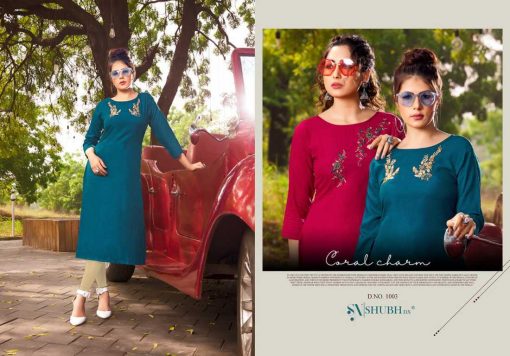 Shubh NX Poshak Vol 3 Kurti Wholesale Catalog 9 Pcs 6 510x356 - Shubh NX Poshak Vol 3 Kurti Wholesale Catalog 9 Pcs