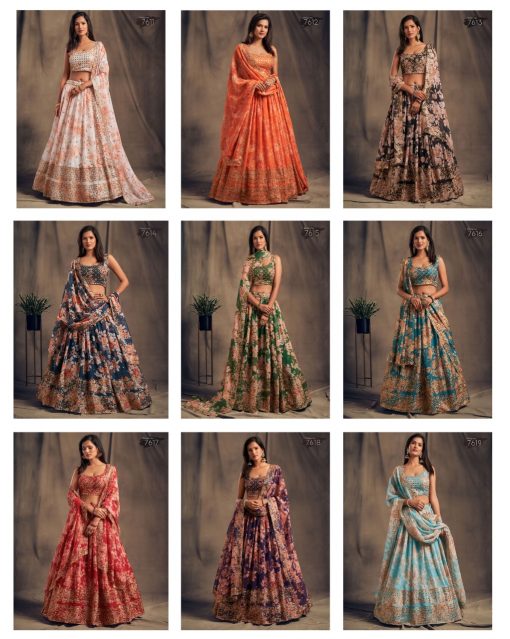 Tejaswee Floral Vol 2 Lehenga Choli Wholesale Catalog 9 Pcs 10 510x639 - Tejaswee Floral Vol 2 Lehenga Choli Wholesale Catalog 9 Pcs