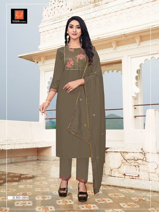 Vishi Ditya Kurti with Dupatta Bottom Wholesale Catalog 4 Pcs 6 510x680 - Vishi Ditya Kurti with Dupatta Bottom Wholesale Catalog 4 Pcs