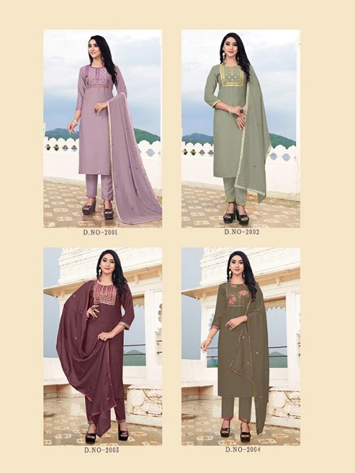 Vishi Ditya Kurti with Dupatta Bottom Wholesale Catalog 4 Pcs 7 510x680 - Vishi Ditya Kurti with Dupatta Bottom Wholesale Catalog 4 Pcs