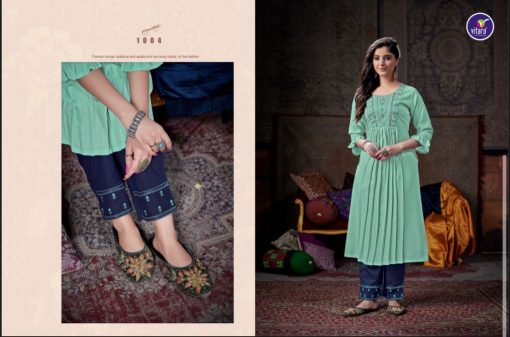 Vitara Nyra Kurti with Pant Wholesale Catalog 4 Pcs 4 510x337 - Vitara Nyra Kurti with Pant Wholesale Catalog 4 Pcs