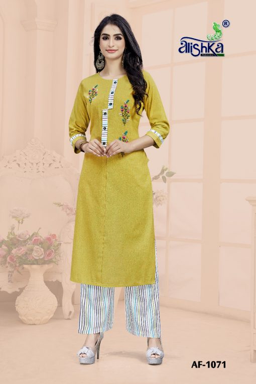 Alishka Twix Kurti with Palazzo Wholesale Catalog 3 Pcs 4 510x765 - Alishka Twix Kurti with Palazzo Wholesale Catalog 3 Pcs