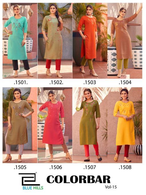 Blue Hills Colorbar Vol 15 Kurti Wholesale Catalog 8 Pcs 10 510x680 - Blue Hills Colorbar Vol 15 Kurti Wholesale Catalog 8 Pcs