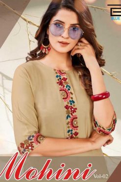 Blue Hills Mohini Vol 2 Kurti Wholesale Catalog 6 Pcs