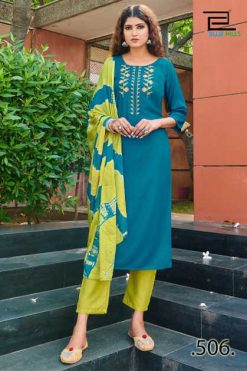 Blue Hills New Generation Vol 3 Kurti with Dupatta Bottom Wholesale Catalog 8 Pcs