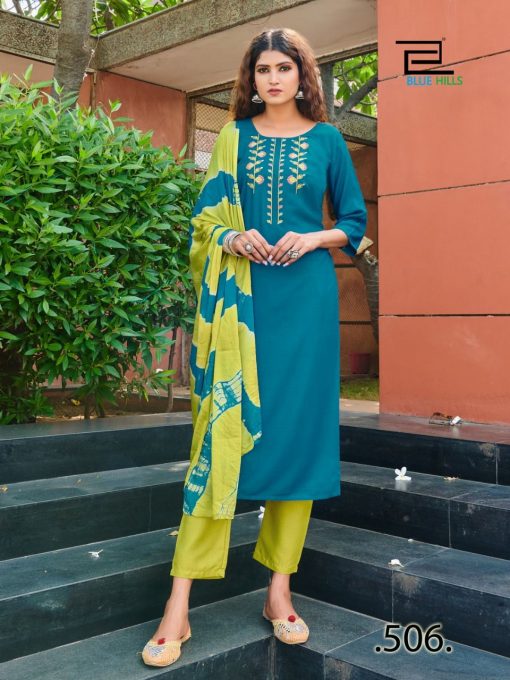 Blue Hills New Generation Vol 3 Kurti with Dupatta Bottom Wholesale Catalog 8 Pcs 7 510x680 - Blue Hills New Generation Vol 3 Kurti with Dupatta Bottom Wholesale Catalog 8 Pcs