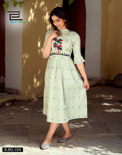 Blue Hills Sugar Kurti Wholesale Catalog 5 Pcs 8 510x650 - Blue Hills Sugar Kurti Wholesale Catalog 5 Pcs