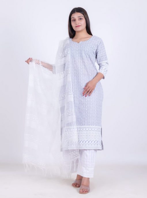 Chikankari Kurti with Botton Dupatta Wholesale Catalog 5 Pcs 2 510x687 - Chikankari Kurti with Botton Dupatta Wholesale Catalog 6 Pcs