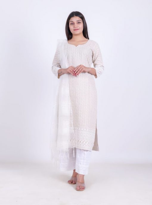 Chikankari Kurti with Botton Dupatta Wholesale Catalog 5 Pcs 3 510x687 - Chikankari Kurti with Botton Dupatta Wholesale Catalog 6 Pcs