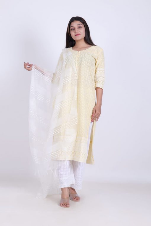 Chikankari Kurti with Botton Dupatta Wholesale Catalog 5 Pcs 4 510x765 - Chikankari Kurti with Botton Dupatta Wholesale Catalog 6 Pcs