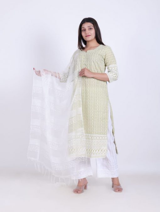 Chikankari Kurti with Botton Dupatta Wholesale Catalog 5 Pcs 5 510x677 - Chikankari Kurti with Botton Dupatta Wholesale Catalog 6 Pcs