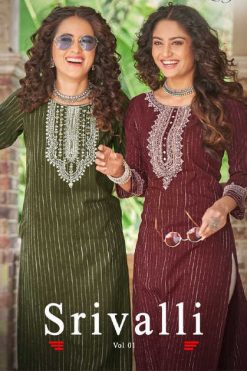 Ladies Flavour Srivalli Kurti Wholesale Catalog 6 Pcs 247x371 - Ladies Flavour Srivalli Kurti Wholesale Catalog 6 Pcs