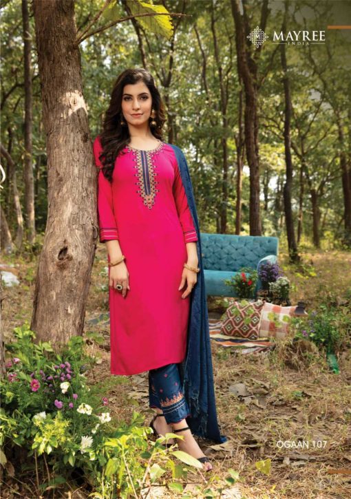 Mayree India Ogaan Kurti with Dupatta Bottom Wholesale Catalog 8 Pcs 14 510x725 - Mayree India Ogaan Kurti with Dupatta Bottom Wholesale Catalog 8 Pcs