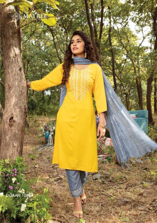 Mayree India Ogaan Kurti with Dupatta Bottom Wholesale Catalog 8 Pcs 15 510x725 - Mayree India Ogaan Kurti with Dupatta Bottom Wholesale Catalog 8 Pcs