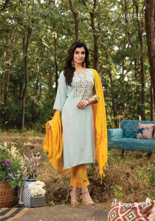 Mayree India Ogaan Kurti with Dupatta Bottom Wholesale Catalog 8 Pcs 17 510x725 - Mayree India Ogaan Kurti with Dupatta Bottom Wholesale Catalog 8 Pcs