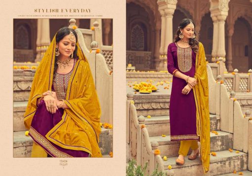 Panch Ratna Ajrakh by Kessi Salwar Suit Wholesale Catalog 5 Pcs 2 510x357 - Panch Ratna Ajrakh by Kessi Salwar Suit Wholesale Catalog 5 Pcs