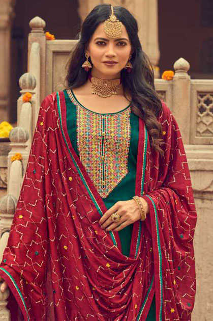 Panch Ratna Ajrakh by Kessi Salwar Suit Wholesale Catalog 5 Pcs