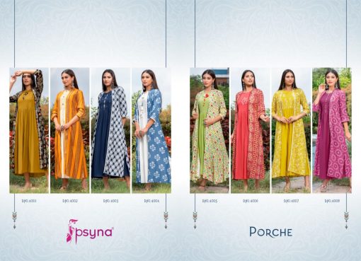 Psyna Porche Vol 4 Kurti with Shrug Wholesale Catalog 8 Pcs 11 510x369 - Psyna Porche Vol 4 Kurti with Shrug Wholesale Catalog 8 Pcs