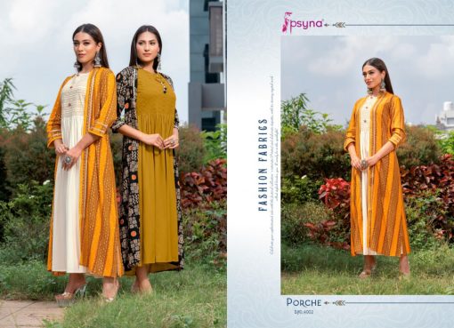 Psyna Porche Vol 4 Kurti with Shrug Wholesale Catalog 8 Pcs 3 510x369 - Psyna Porche Vol 4 Kurti with Shrug Wholesale Catalog 8 Pcs