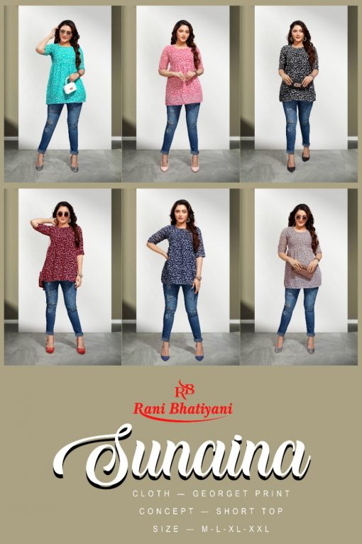 Rani Bhatiyani Sunaina Tops Wholesale Catalog 6 Pcs 9 510x765 - Rani Bhatiyani Sunaina Tops Wholesale Catalog 6 Pcs